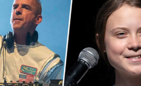 Fatboy Slim toca mashup de Right Here, Right Now com o discurso de Greta Thunberg