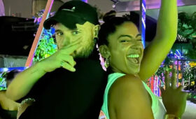 Skrillex, que substituiu Drake no Lollapalooza, e Jyoty fazem show surpresa em praça de São Paulo