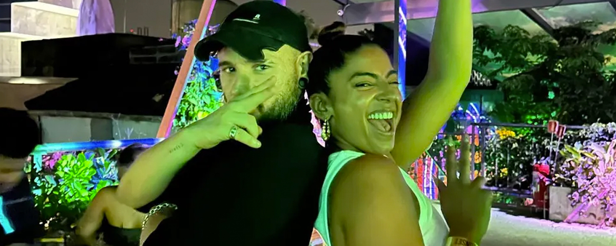 Skrillex, que substituiu Drake no Lollapalooza, e Jyoty fazem show surpresa em praça de São Paulo